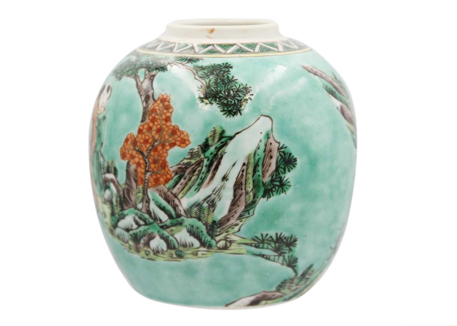 A Chinese prunus pattern ginger jar and cover, late 19th century. - Image 3 of 11