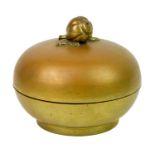 A Chinese bronze lidded censer, Qing Dynasty.