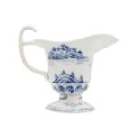 A Chinese export blue and white porcelain jug, 18th century.