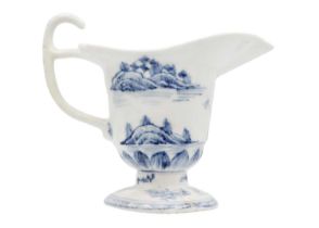 A Chinese export blue and white porcelain jug, 18th century.