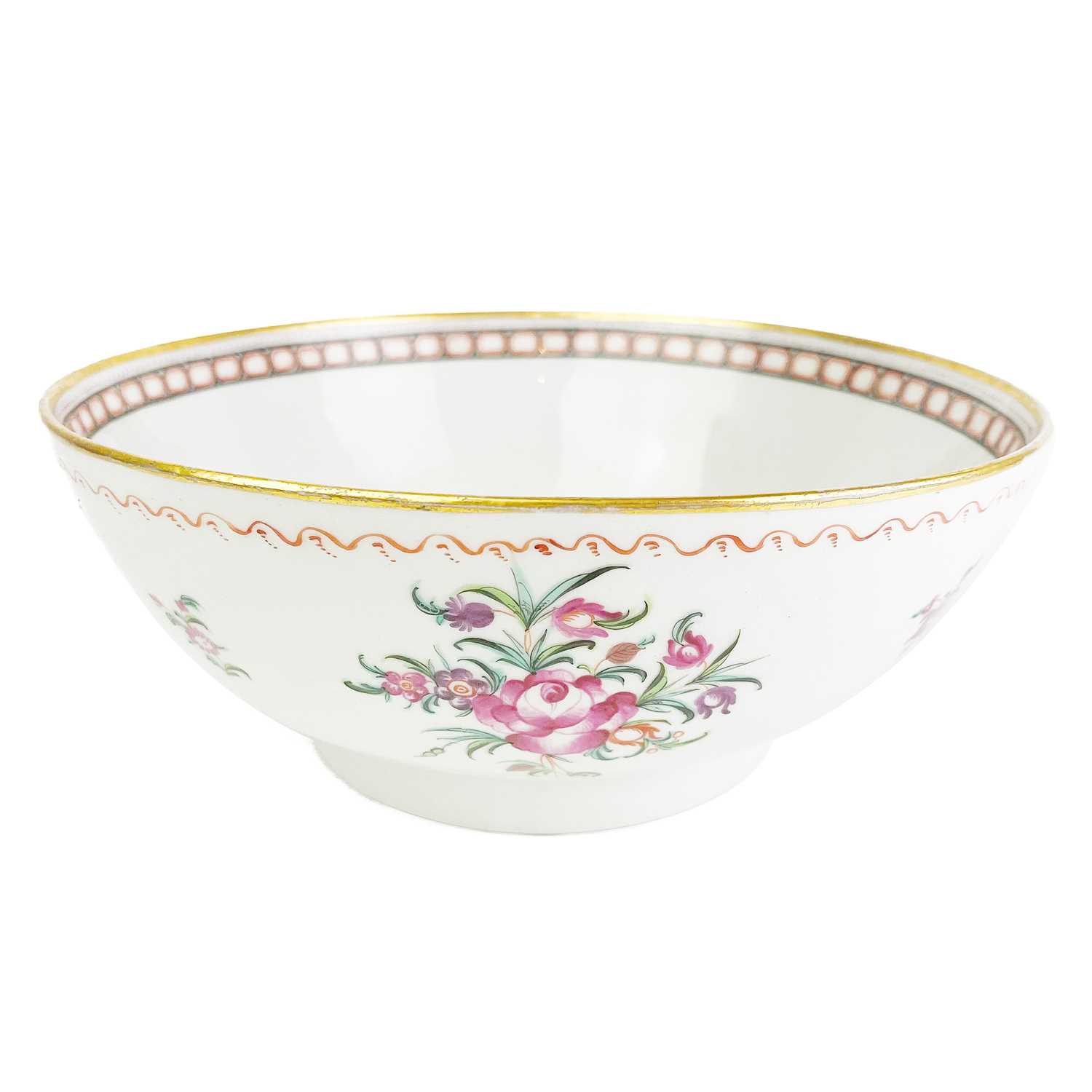 A large Chinese famille rose porcelain bowl, 18th century,