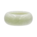 A Chinese jade hair ring, Qing Dynasty.