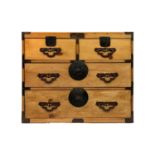 A Japanese Tansu chest, early 20th century.