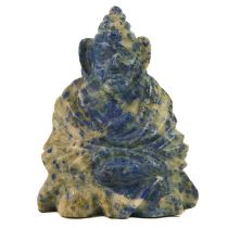 A Chinese lapis lazuli model of Buddha, Qing Dynasty, late 19th century.