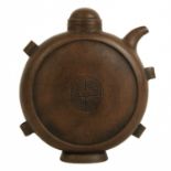 A Chinese Yixing pottery flask, early 20th century.