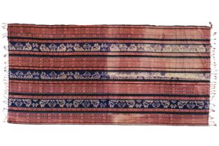 A cotton Ikat shawl, Sumba, East Indonesia, circa 1920's/30's.