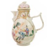A Chinese export porcelain coffee pot and cover, Qianlong period.