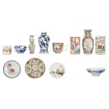 A quantity of Chinese Canton and other porcelain items, 19th century.