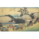 Utagawa Hiroshige. Japanese woodblock print.