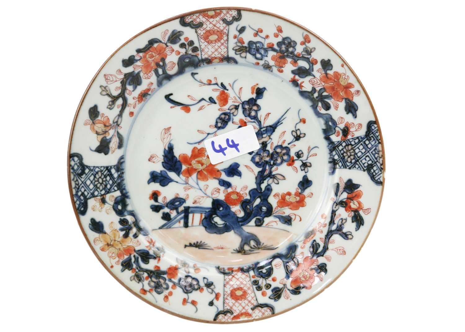 Two Chinese Imari porcelain plates, 18th century. - Image 4 of 9