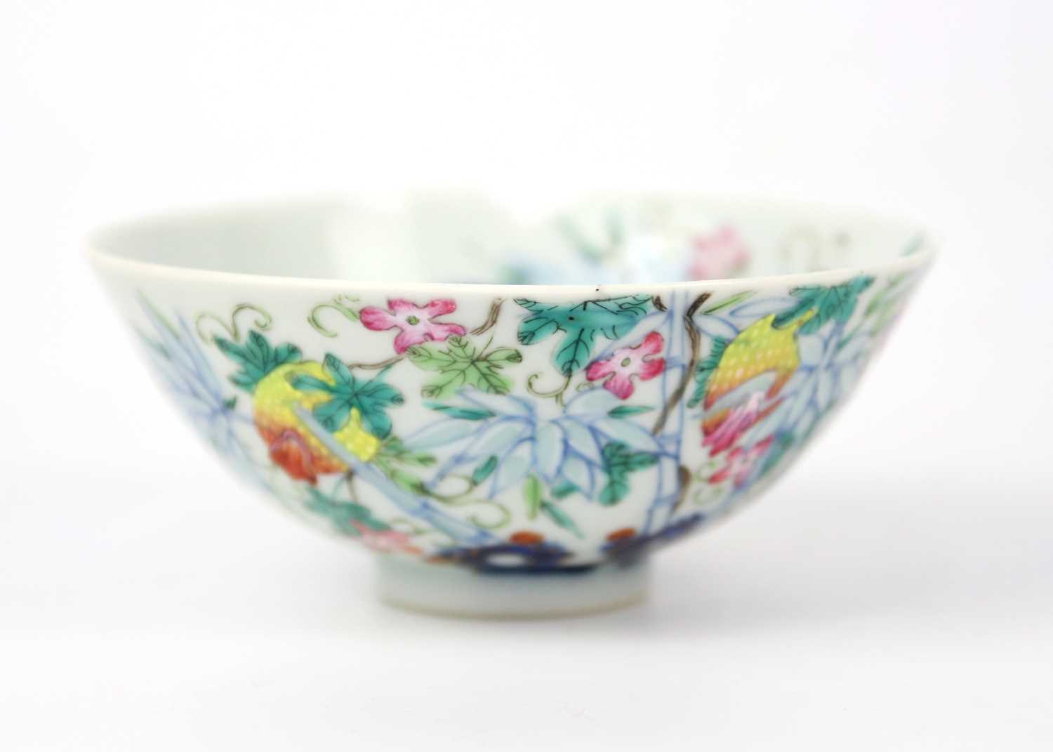 A Chinese famille rose porcelain bowl, 19th century. - Image 2 of 12