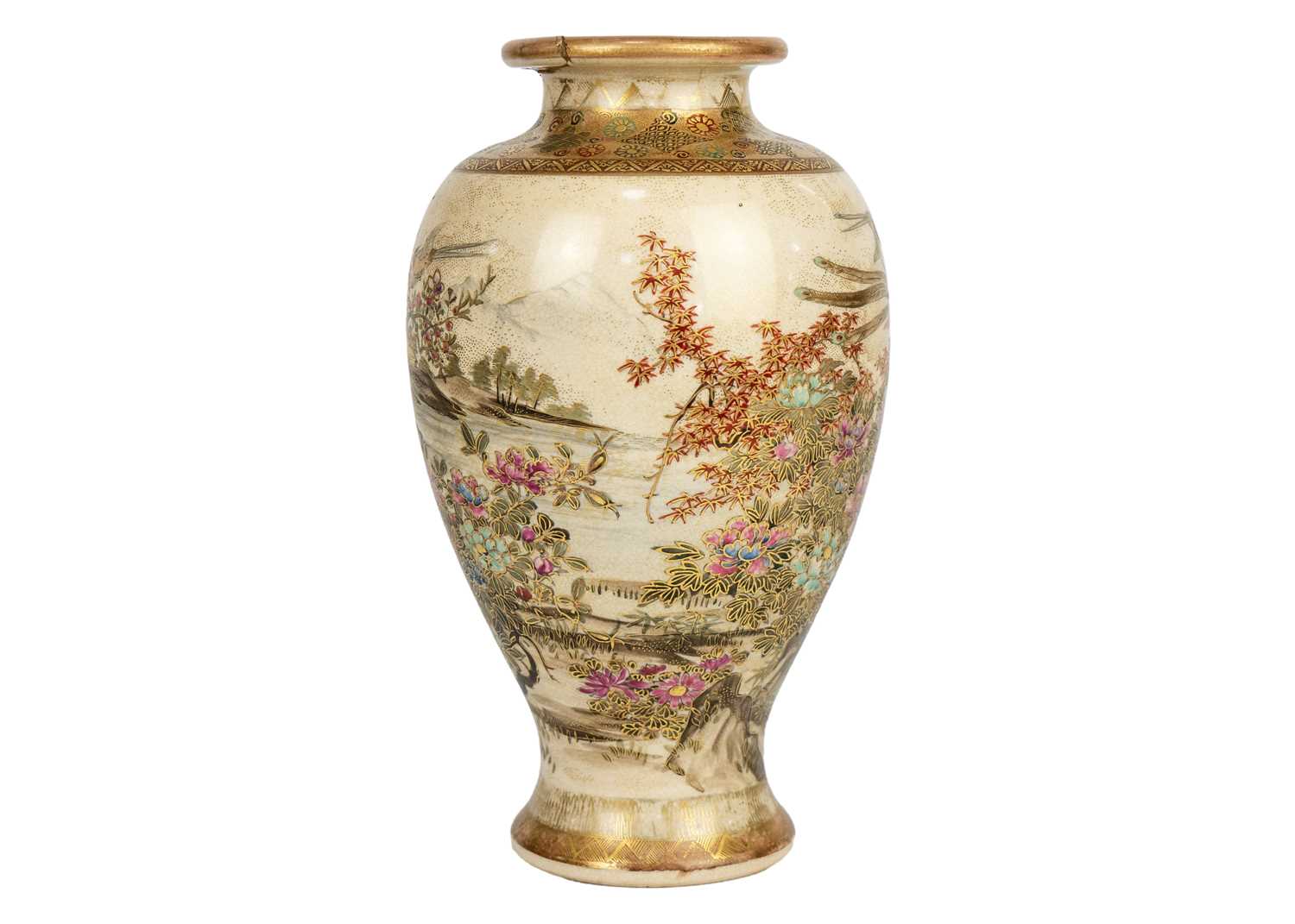 A Japanese Satsuma vase, Meiji period. - Image 2 of 7