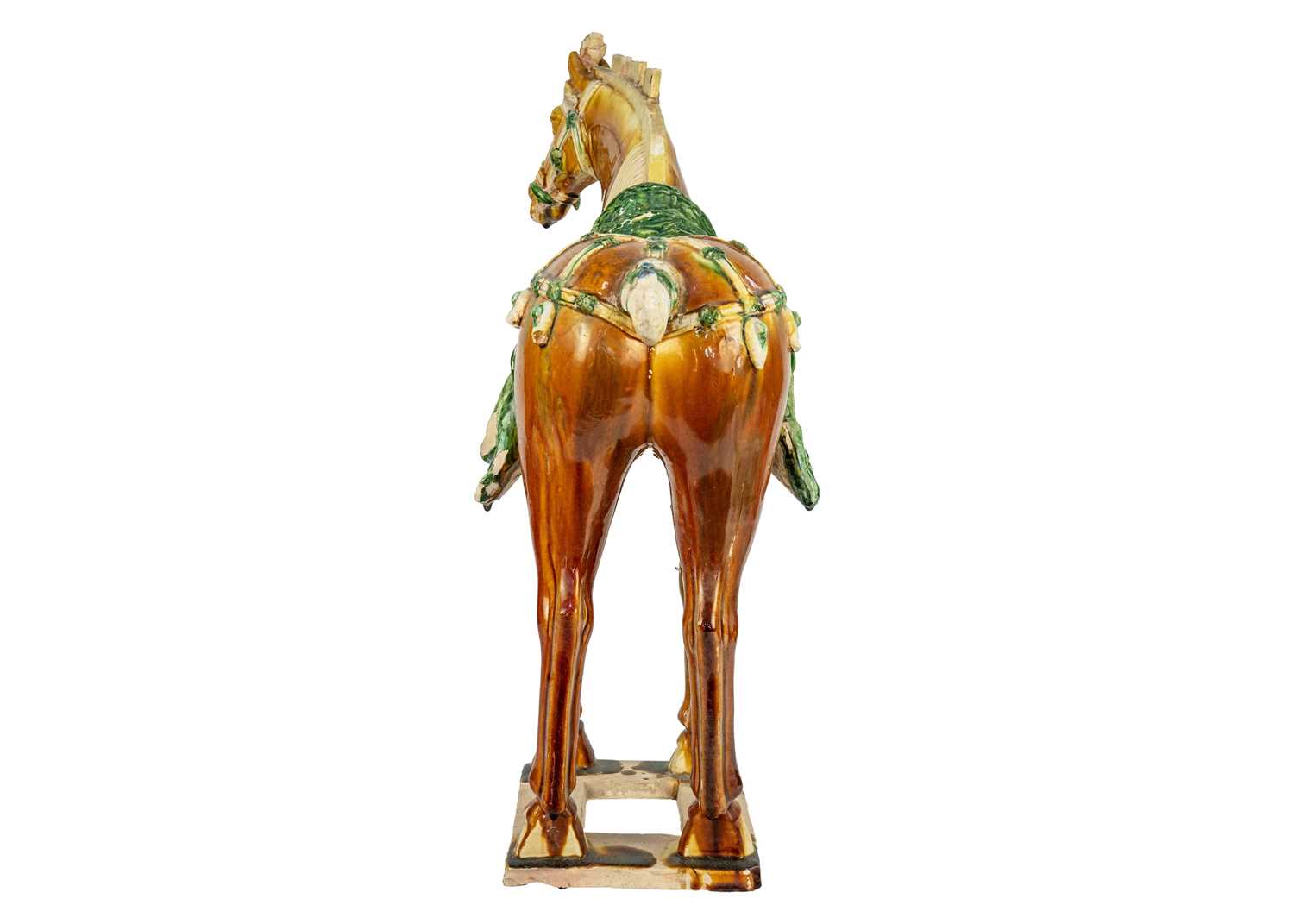 A large Chinese Tang style sancai model of a horse. - Image 5 of 13
