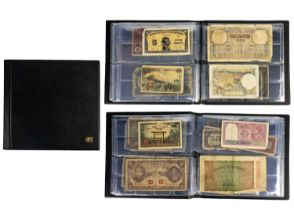 A quantity of banknotes, including Chinese, Japanese and Indian