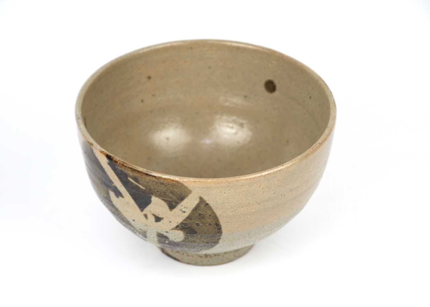 A large Japanese footed pottery bowl, by Shoji Hamada. - Image 3 of 7