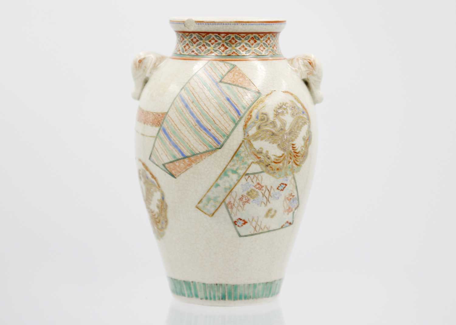 A Japanese Satsuma vase, Meiji period. late 19th century. - Image 4 of 7
