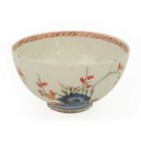 A Chinese Imari porcelain bowl, Qing Dynasty, late 18th/early 19th century.