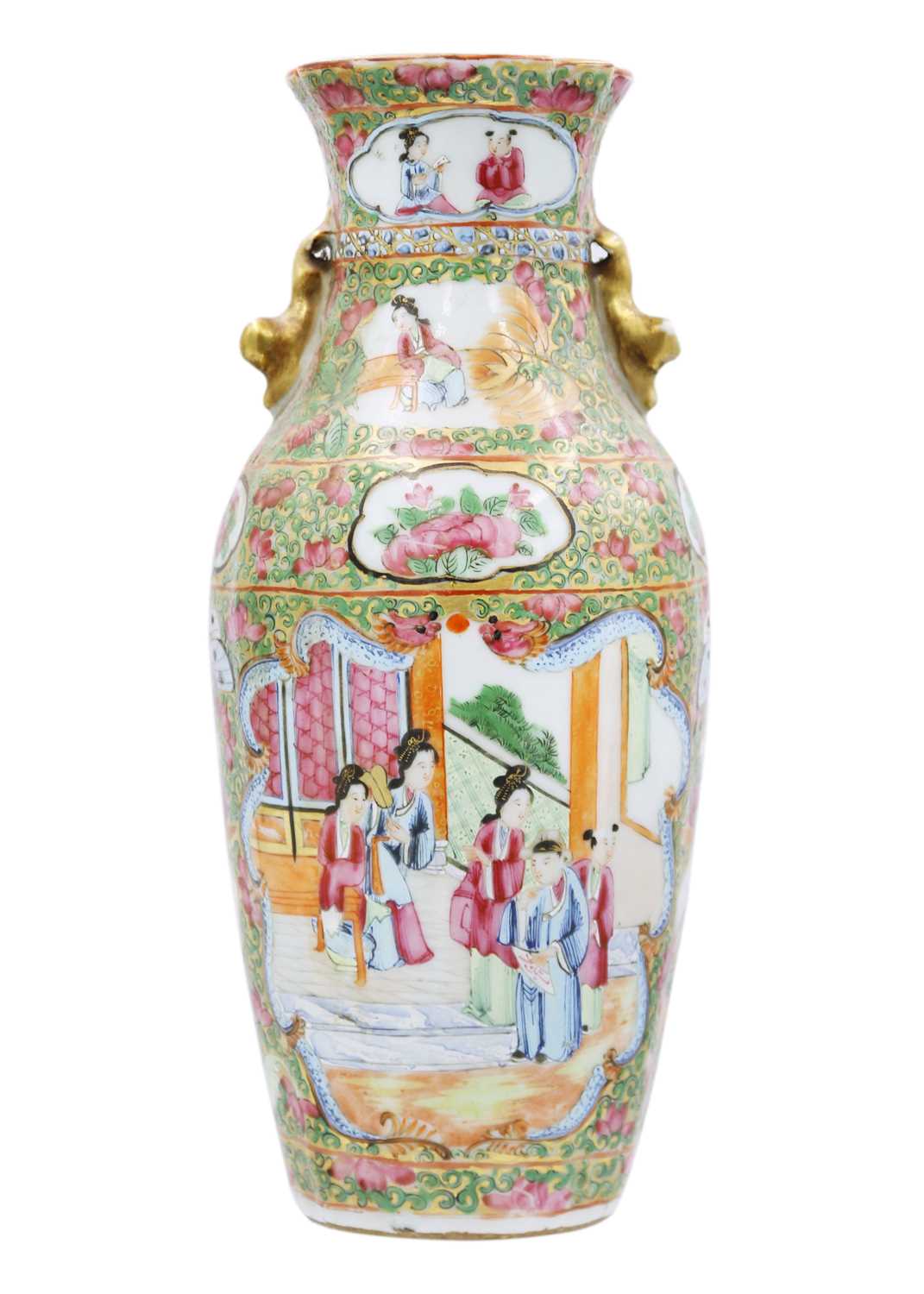 A Chinese Canton porcelain vase, 19th century. - Image 2 of 9