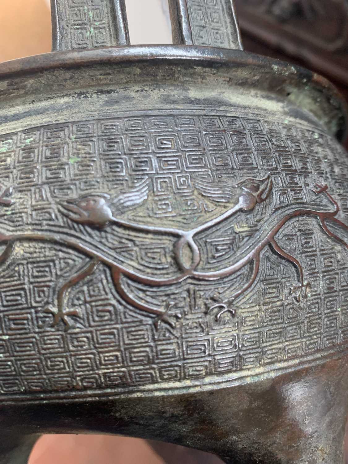 A Chinese bronze censer, late Ming Dynasty. - Image 32 of 39