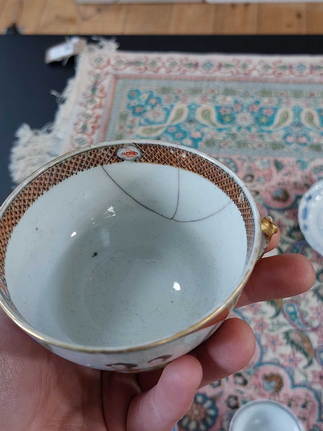 Five Chinese porcelain tea bowls and saucers, 18th century. - Image 18 of 18