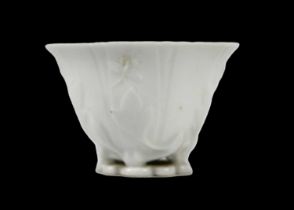 A Chinese blanc de chine libation cup, Qing Dynasty, 18th century.
