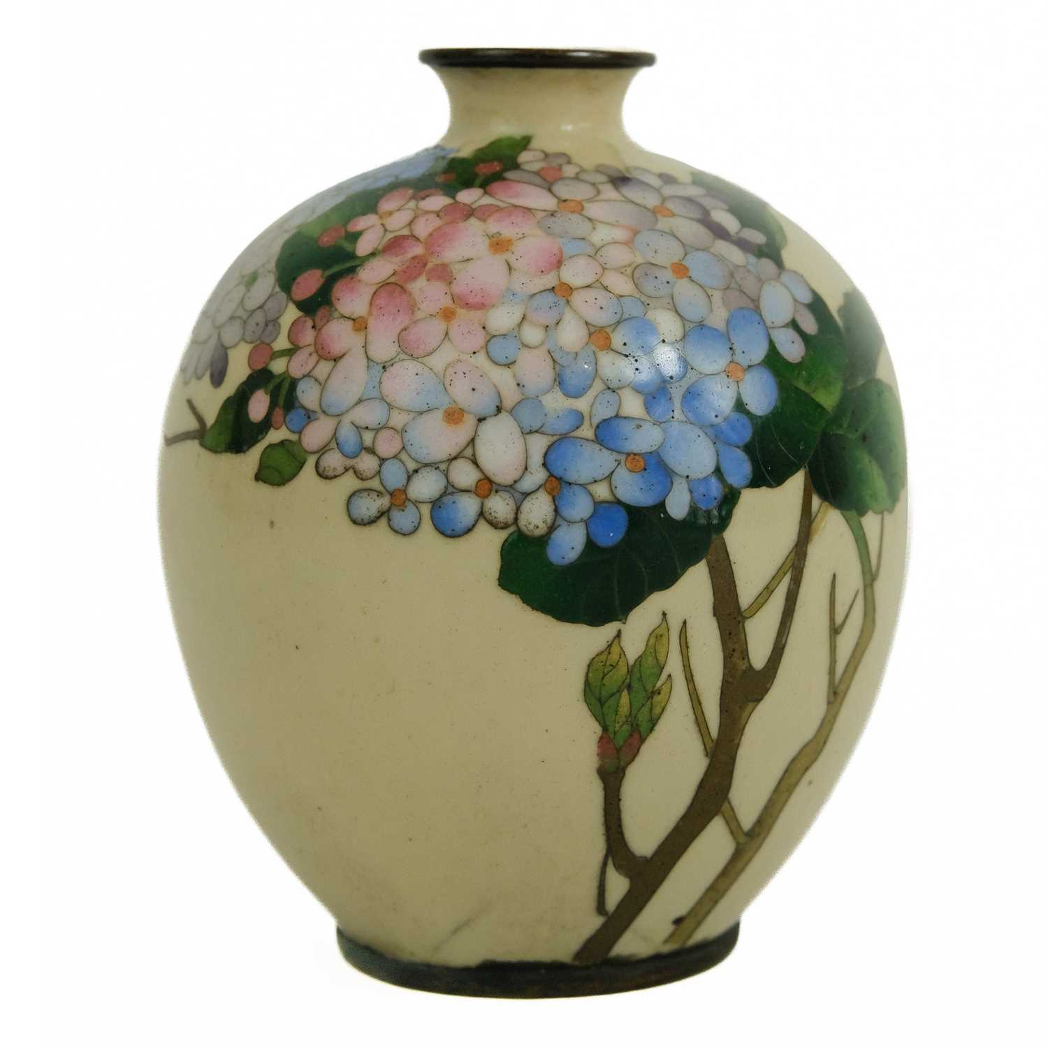 A Japanese ginbari vase, Meiji period. - Image 5 of 5