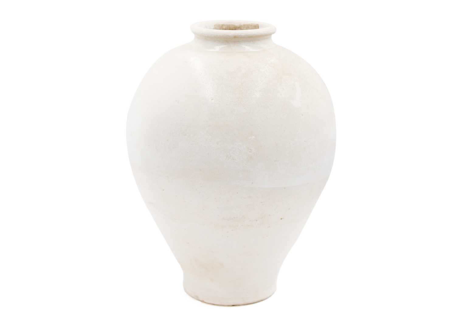 A Korean pottery vase, Choson Dynasty.