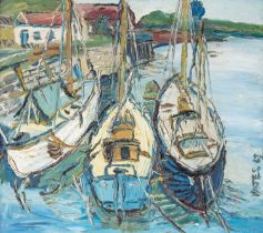 Fred YATES (1922-2008) Three Boats (1969)