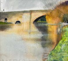 Kurt JACKSON (1961) Halfpenny Bridge, Lechlade (2004)