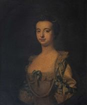 School of Allan RAMSAY (1713-1784) Portrait in feined oval