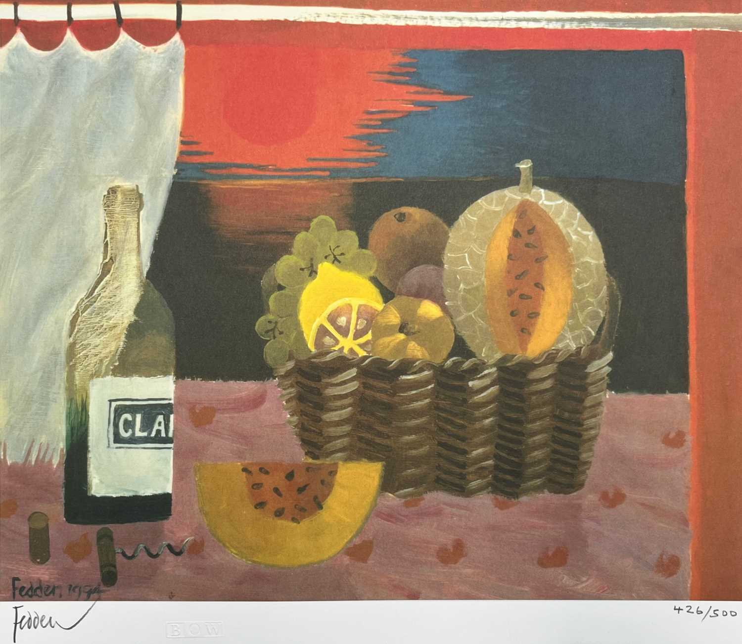 Mary FEDDEN (1915-2012) Red Sunset, 1994 - Image 2 of 2