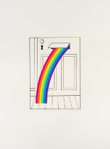 Patrick HUGHES (1939) 'Rainbow's End' from Penwith Print Room Portfolio