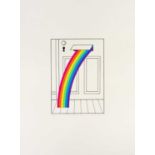 Patrick HUGHES (1939) 'Rainbow's End' from Penwith Print Room Portfolio