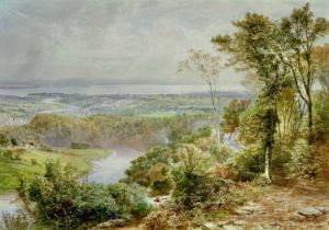 Ebenezer Wake COOK (1843-1926) View of Clevedon, Bristol