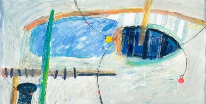 Daphne MCCLURE (1930-2023) Boat in the Harbour, Porthleven