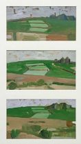 Michael UPTON (1938-2002) Cornish Hillside (Three Studies)