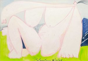 Tony SHIELS (1938) Untitled (Reclining Nude, 1965)