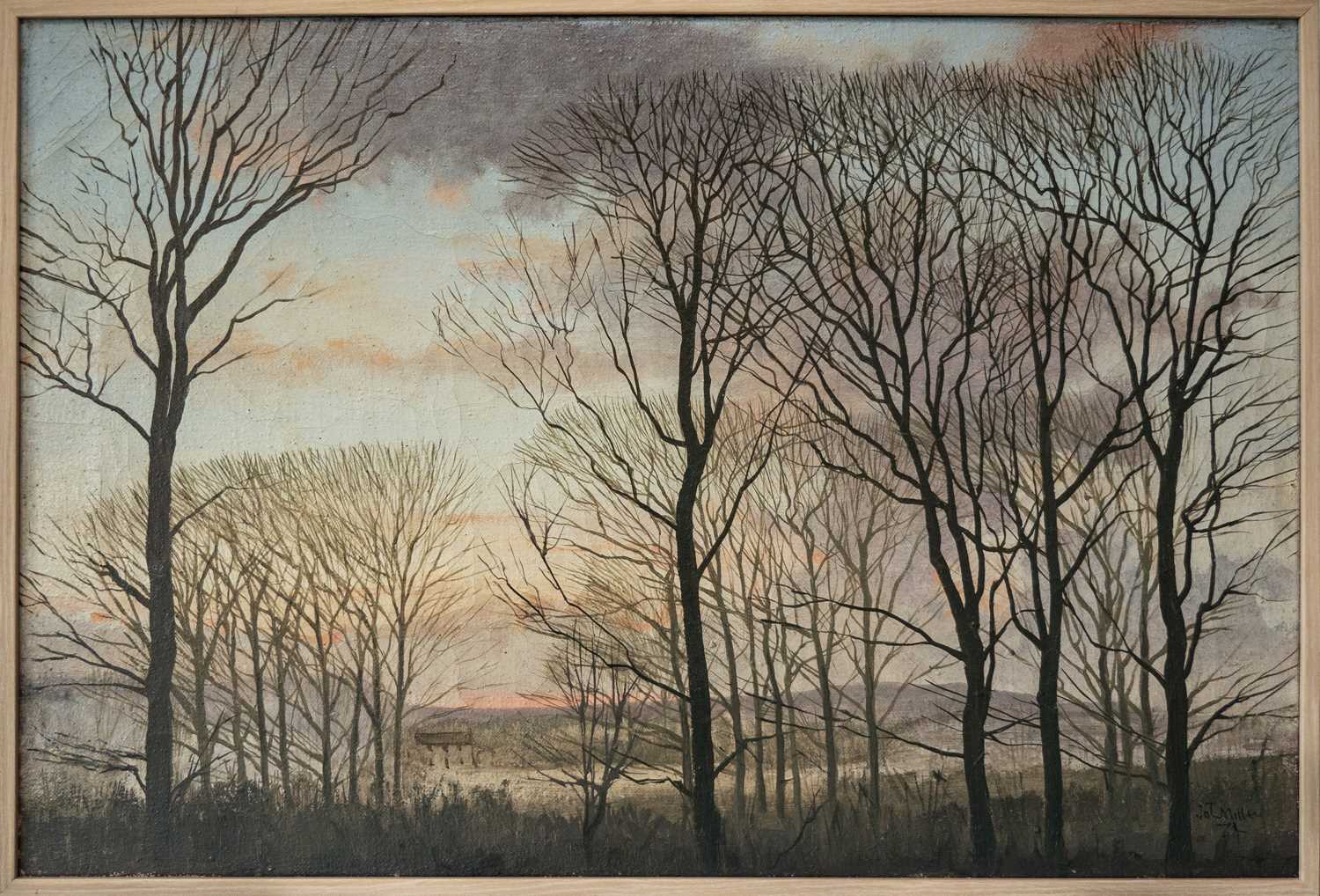 John MILLER (1931-2002) Winter Sunset, Sancreed - Image 2 of 3