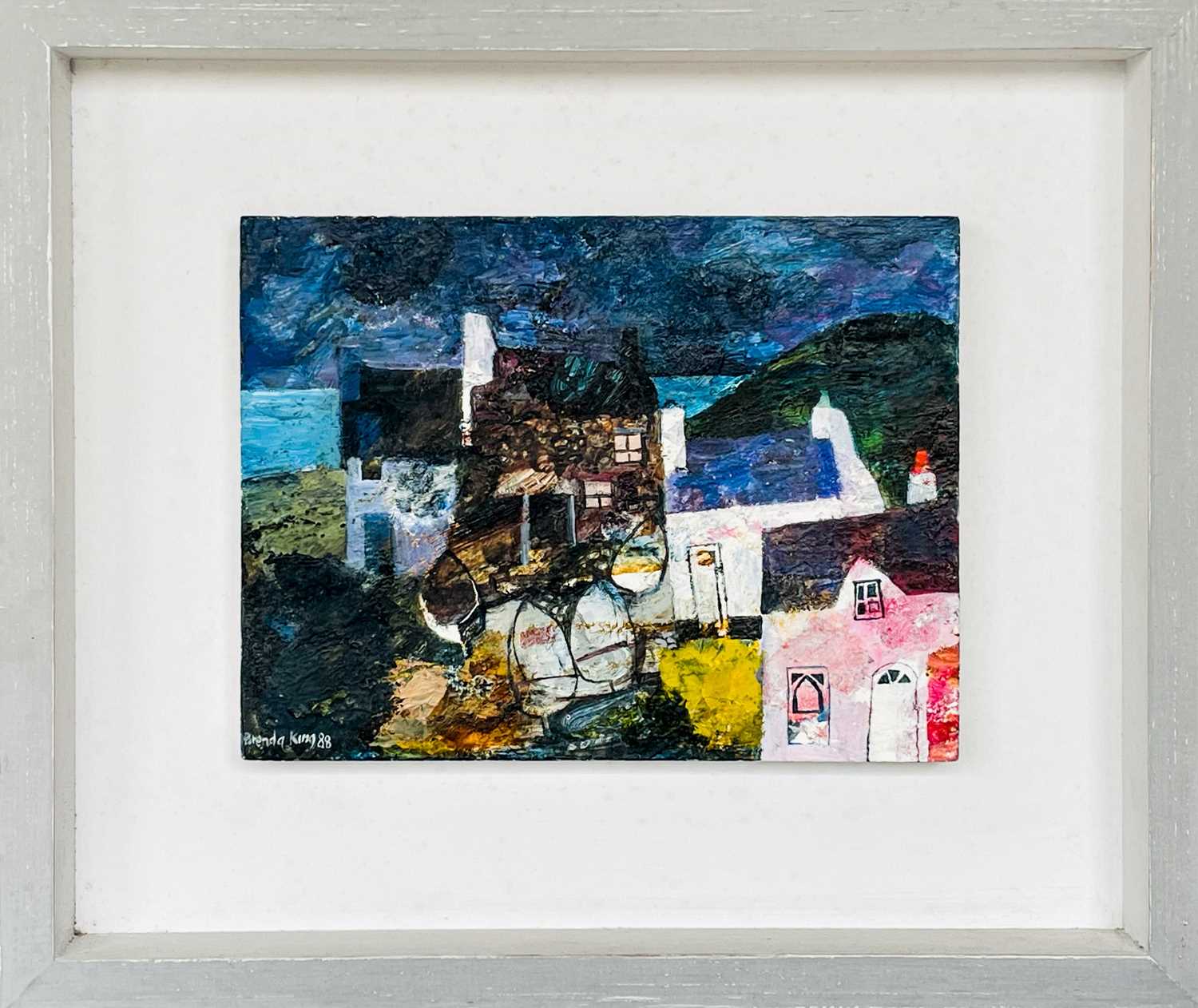 Brenda KING (1934-2011) Four Cottages, Four Boats - Image 2 of 3