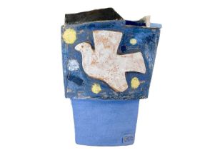 Ken SPOONER (1942) Square Form Vessel With White Bird