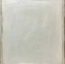 Michael FINN (1921-2002) White with Charcoal Lines (1996)