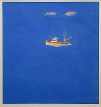 John MILLER (1931-2002) Passing Boat and Pink Cloud