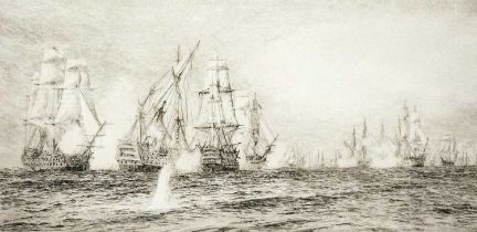 William Lionel WYLLIE (1851-1931) The Battle of Trafalgar