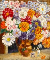 Joan Manning SANDERS (1912-2002) Autumn Flowers (1947)