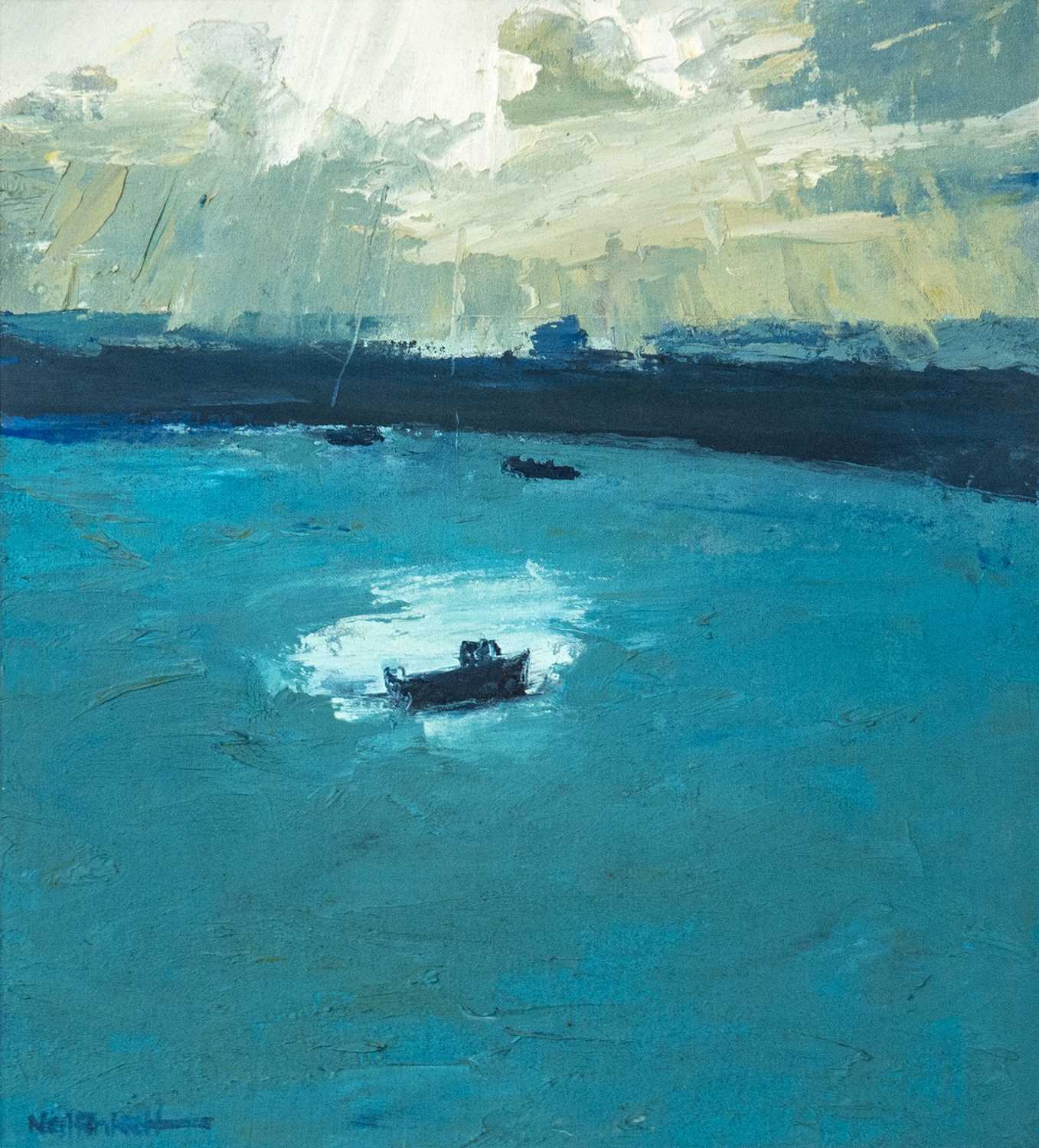 Neil PINKETT (1958) Scilly Boat in a Shaft of Sun