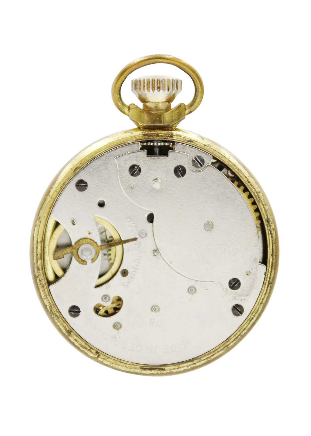 A selection of four crown wind pocket watches, two are military by Ingersoll. - Image 10 of 11