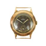 TREBEX - A 1940's 9ct rose gold cased gentleman's manual wind wristwatch.
