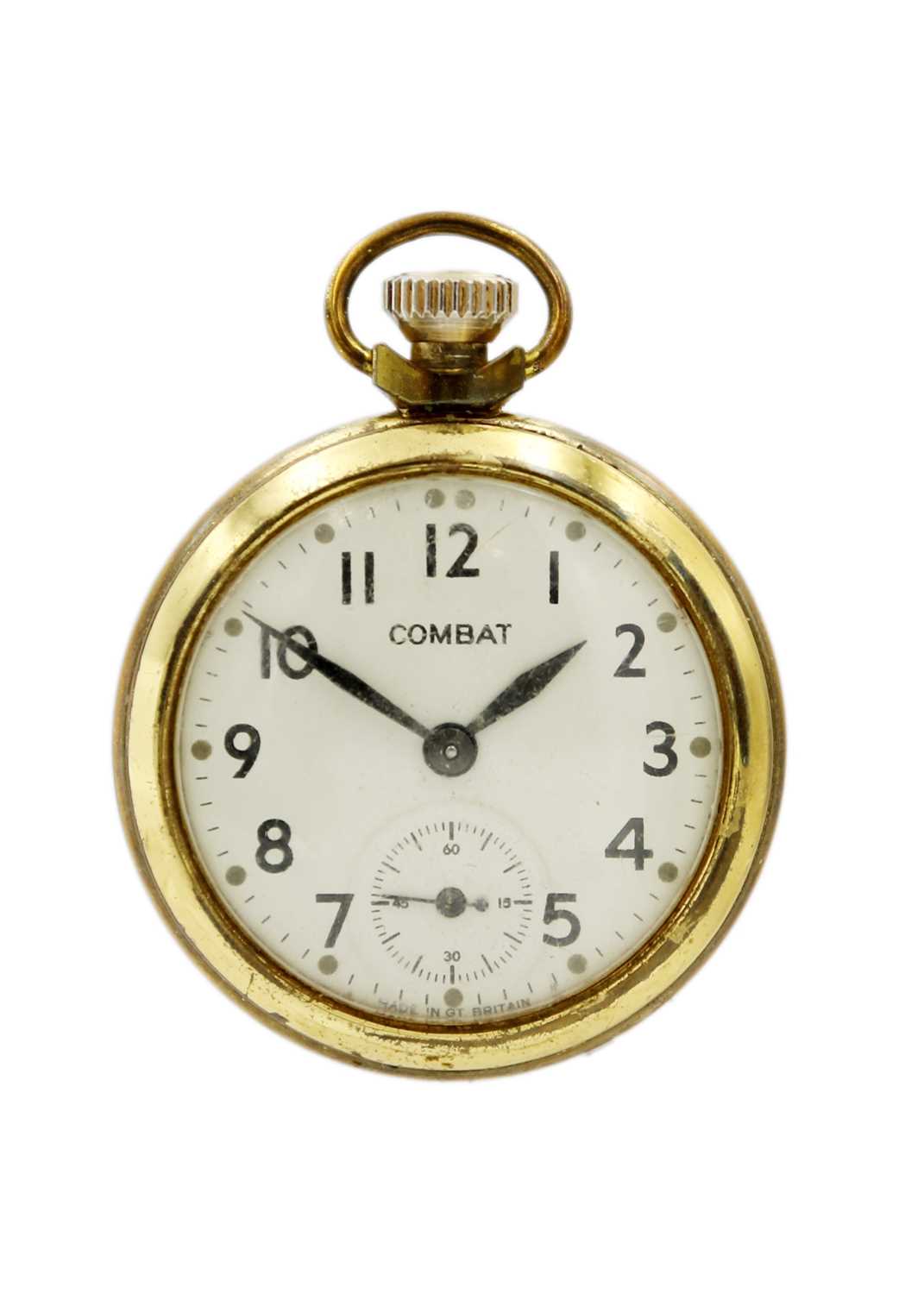 A selection of four crown wind pocket watches, two are military by Ingersoll. - Image 9 of 11