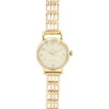 CYMA - A Cymaflex 9ct ladies manual wind bracelet wristwatch.