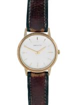 ZENITH - A 9ct gold cased gentleman's manual wind dress wristwatch.